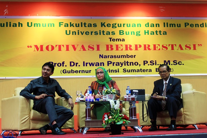 Gubernur Sumbar Motivasi Mahasiswa FKIP UBH