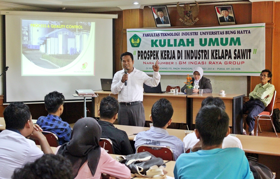 Incasi Raya Grup Kenalkan Prospek Kerja Industri Kelapa Sawit Bagi Lulusan FTI