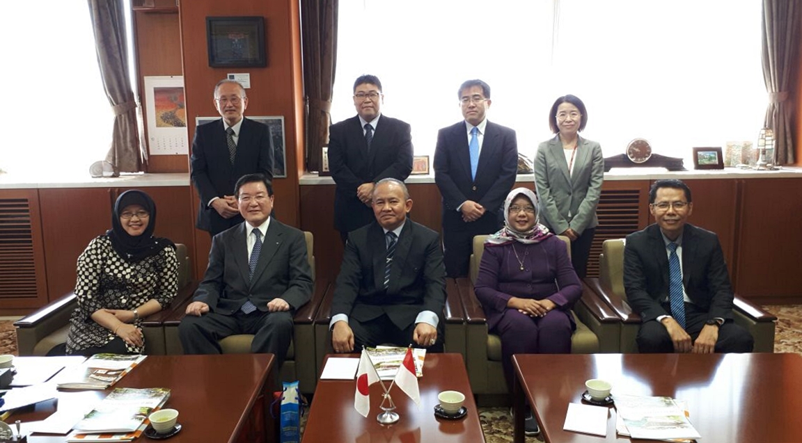 Bung Hatta University Delegation Pays a Courtesy Call on President Moriwaki