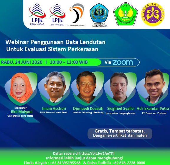 Perkuat Jaringan: Program Studi Teknik Sipil, FTSP Universitas Bung Hatta Turut Andil Sukseskan Webinar