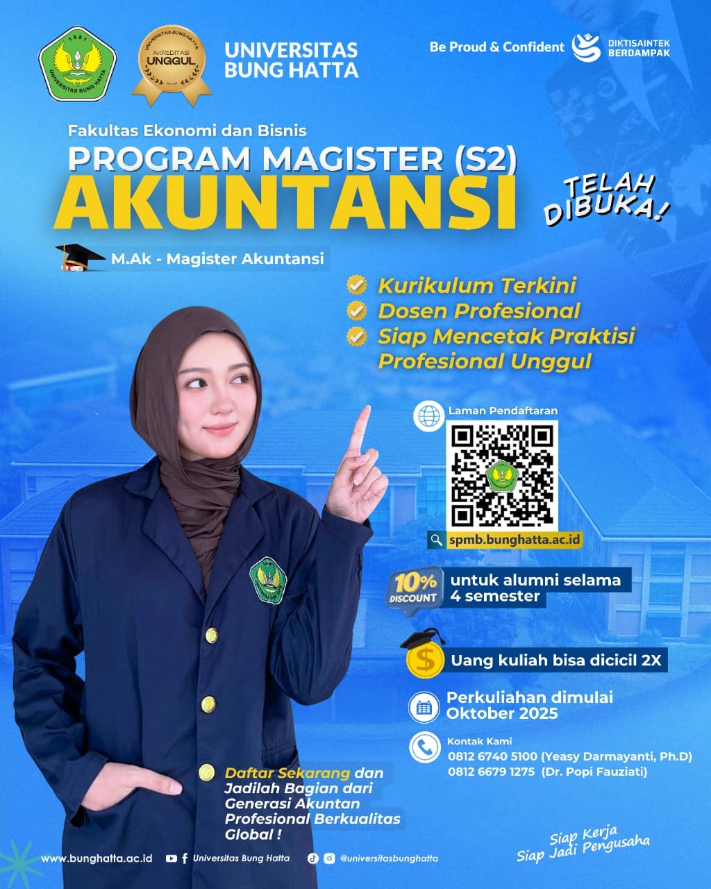 Program Magister Akuntansi Fakultas Ekonomi dan Bisnis Universitas Bung Hatta Terima Mahasiswa Baru