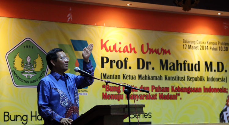 Mahfud MD: Nilai Kebangsaan Pada Bung Hatta Bangun Masyarakat Madani