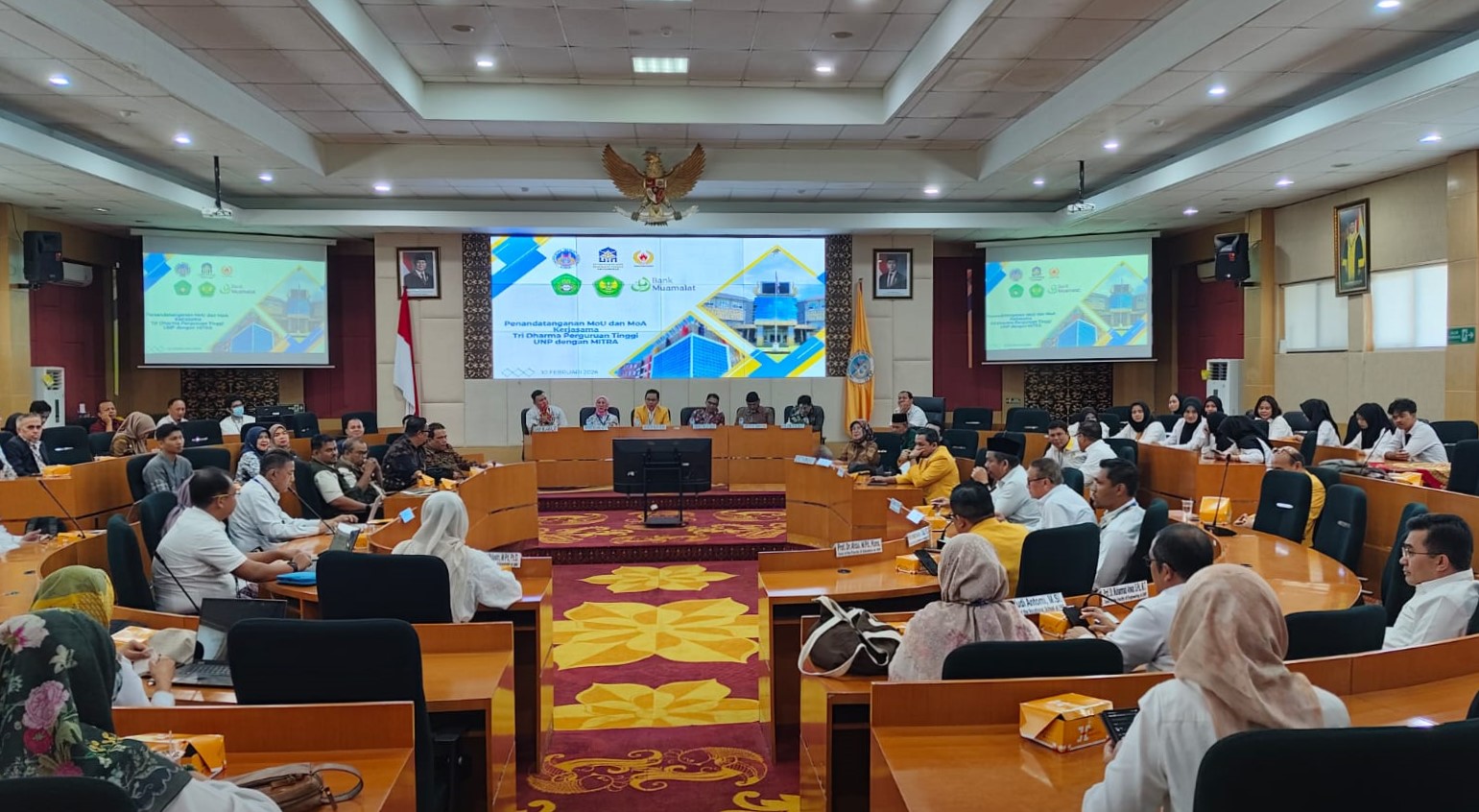 Perkuat Sinergi Akademik, Universitas Bung Hatta, UNP, UNITAS, UIN  Batusangkar dan KONI Sumbar Serta Pemda Dharmasraya Tandatangi Naskah MoU