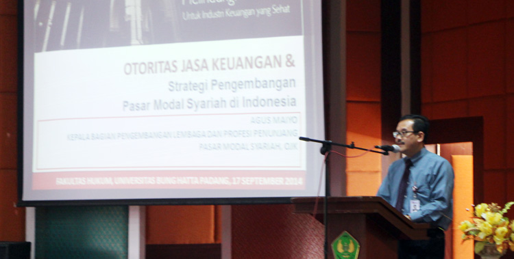 Fak.Hukum UBH dan OJK Padang Sosialisasikan Pasar Modal Syariah