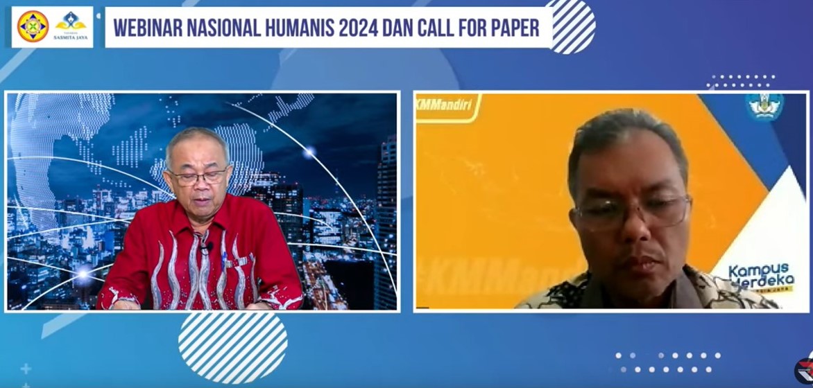 Wakil Rektor I Universitas Bung Hatta Paparkan Paper di Webinar Nasional HUMANIS 2024 Universitas Pamulang