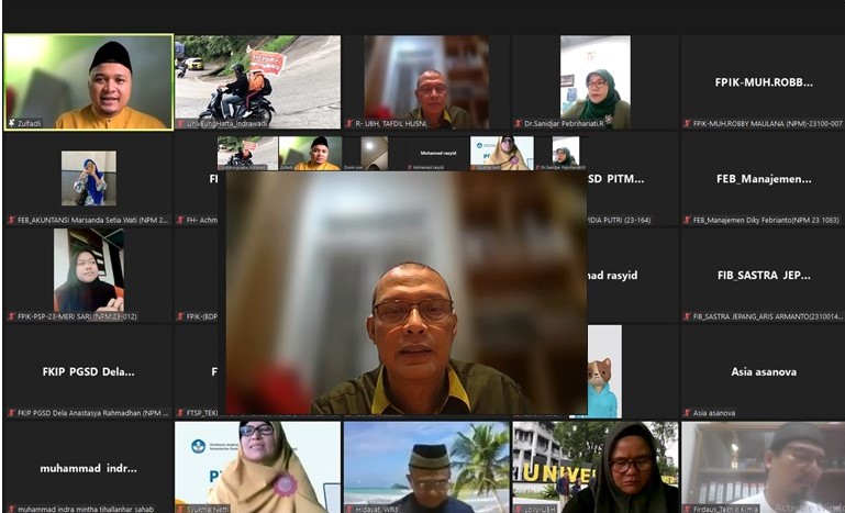 Rektor Buka Program Pendidikan Karakter (PENDIKAR) Bagi Mahasiswa Universitas Bung Hatta Angkatan 2023