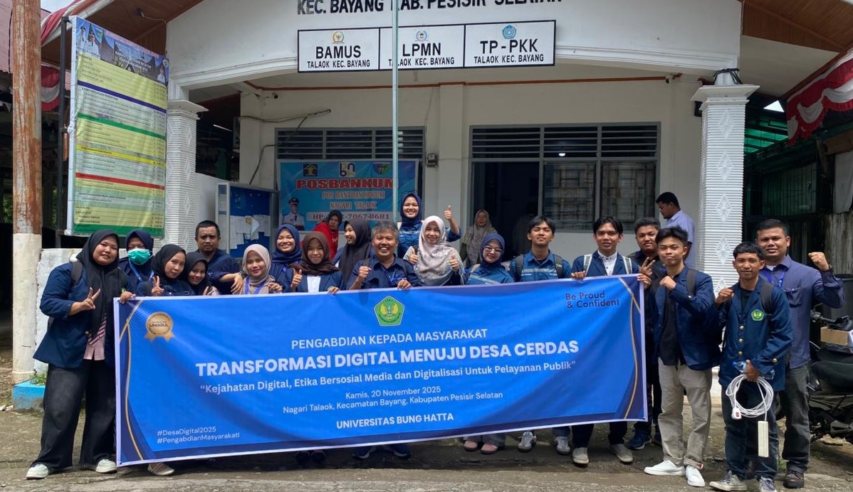 Transformasi Berbasis Digital di Nagari Talaok, Kabupaten Pesisir Selatan, Wujud PKM Kampus Berdampak