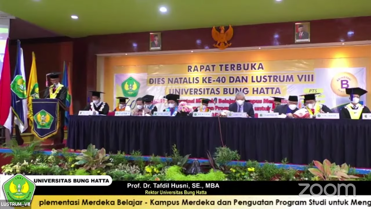 Rapat Terbuka Dies Natalis ke-40 dan Lustrum VIII Universitas Bung Hatta