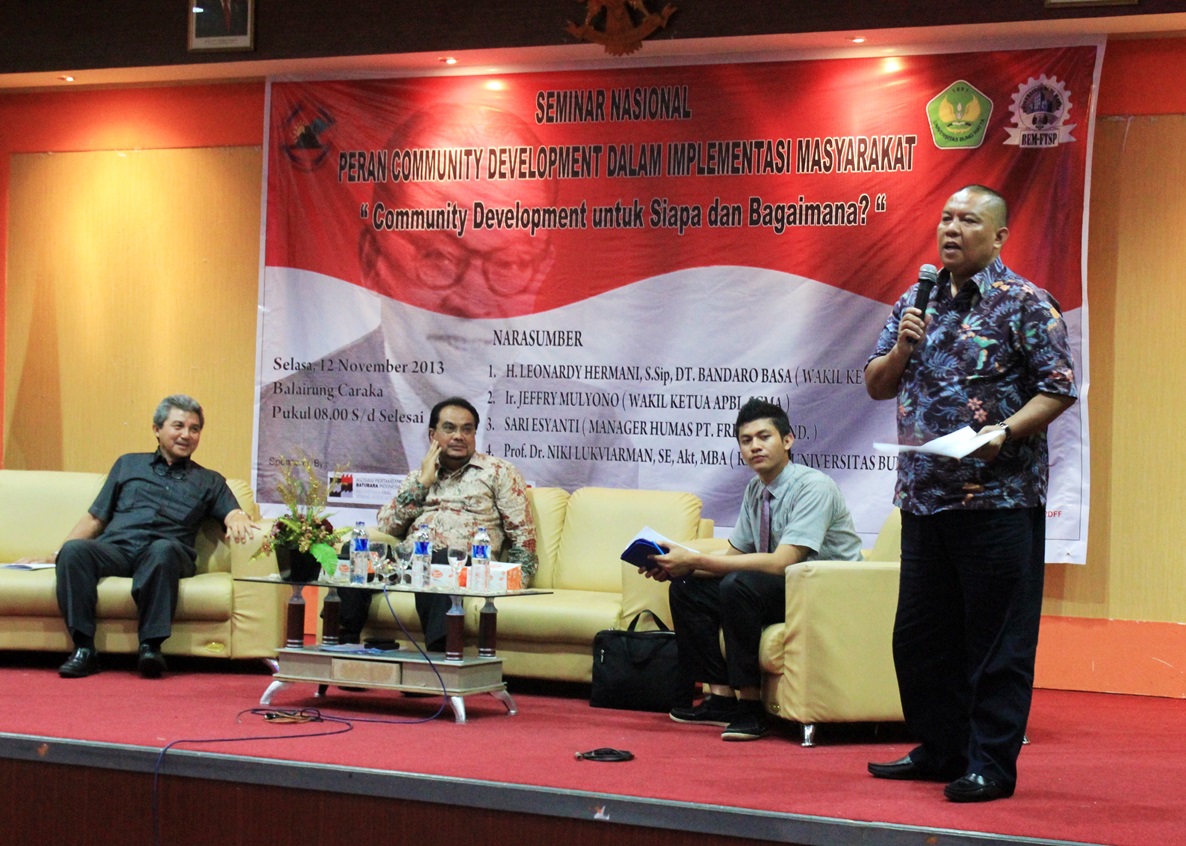 Seminar Nasional BEMM FTSP: Pentingnya Pemberdayaan Masyarakat itu !