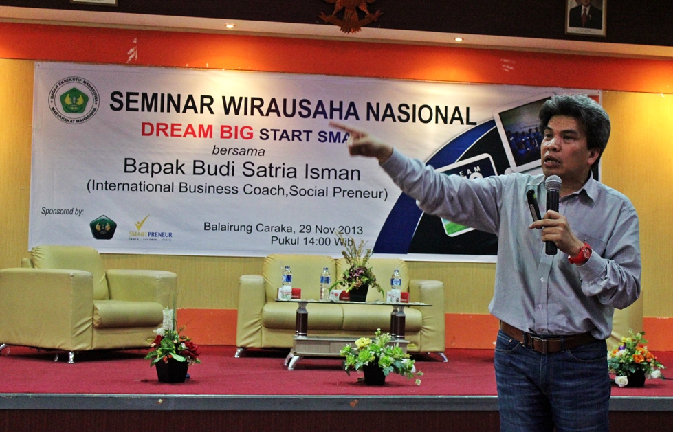 Budi Isman: Jadi Pengusaha sukses? Mulailah Bermimpi Besar