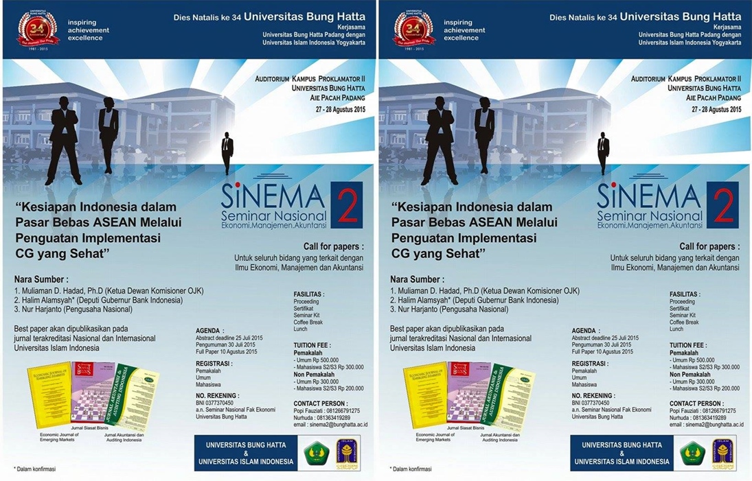Seminar Nasional Fakultas Ekonomi Universitas Bung Hatta Dalam Sambut MEA 2015