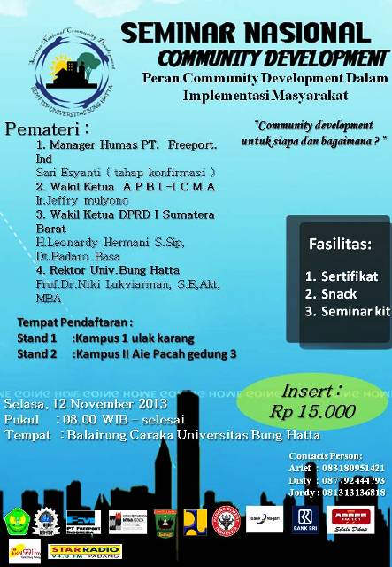 BEMM FTSP Angkat Seminar Community Development