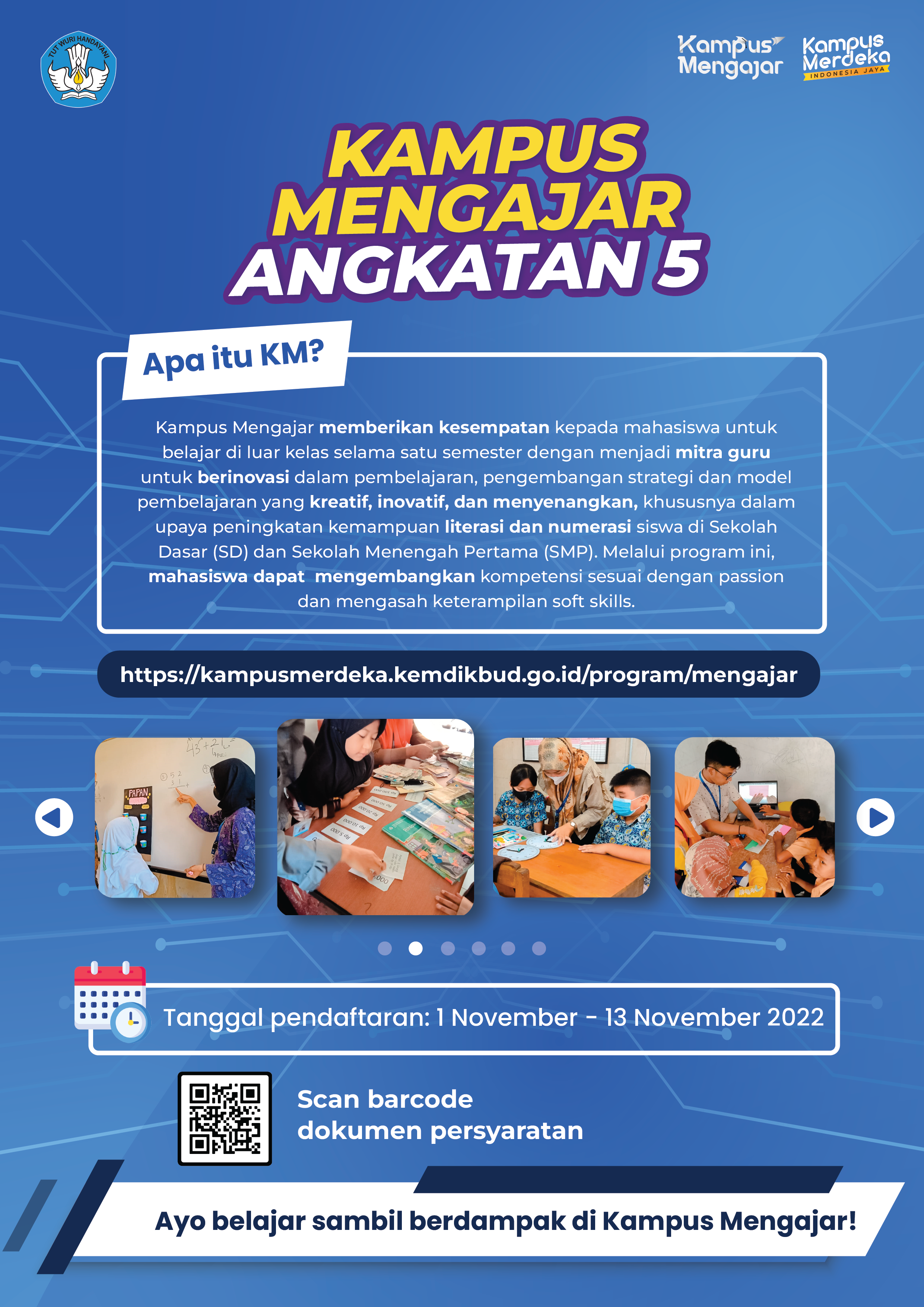 Program Kampus Mengajar Angkatan 5 Telah Dibuka. Ayo Ikutan!