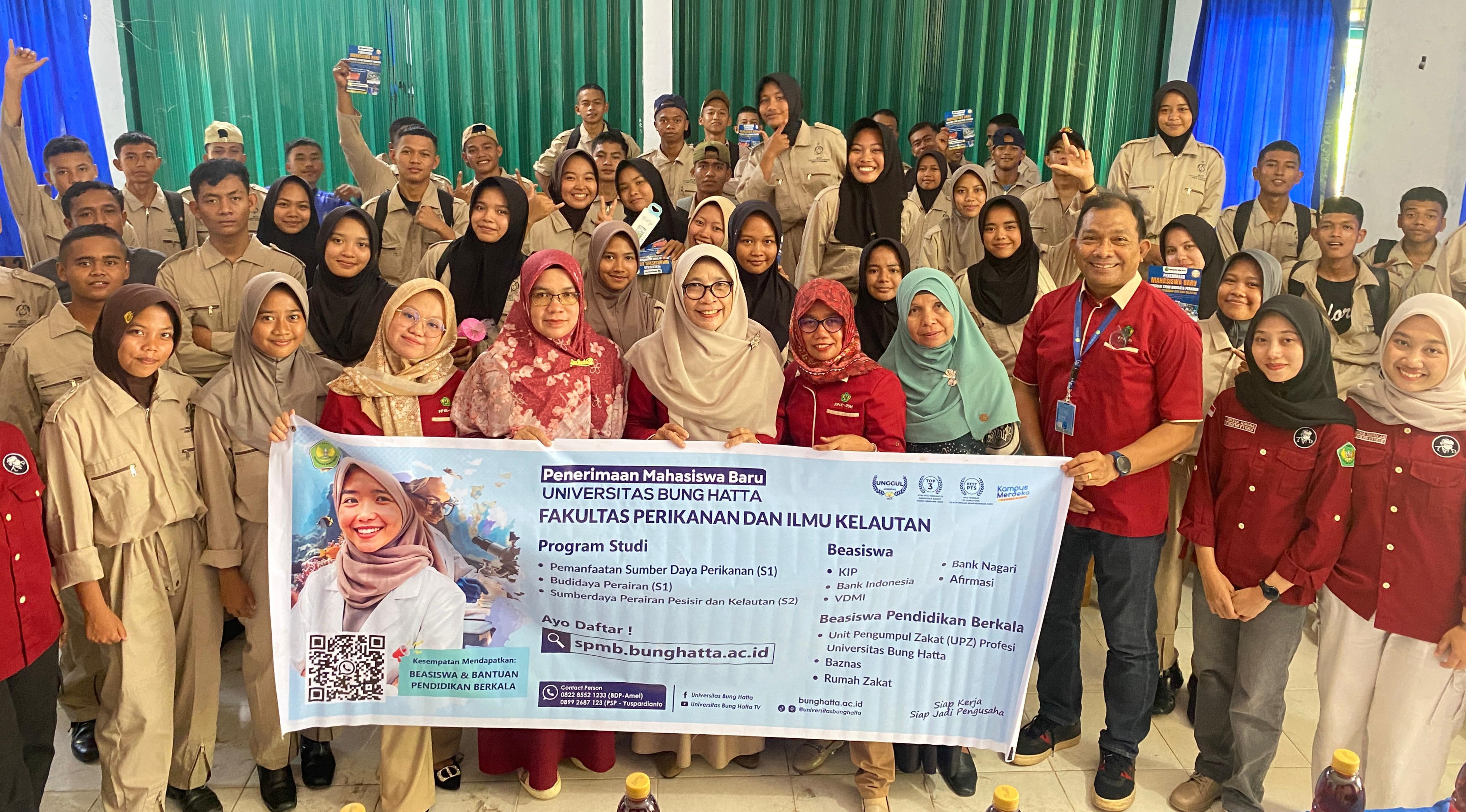 Siswa SMKN 3 Pariaman Sambut Kunjungan Tim Fakultas Perikanan dan Ilmu Kelautan Universitas Bung Hatta