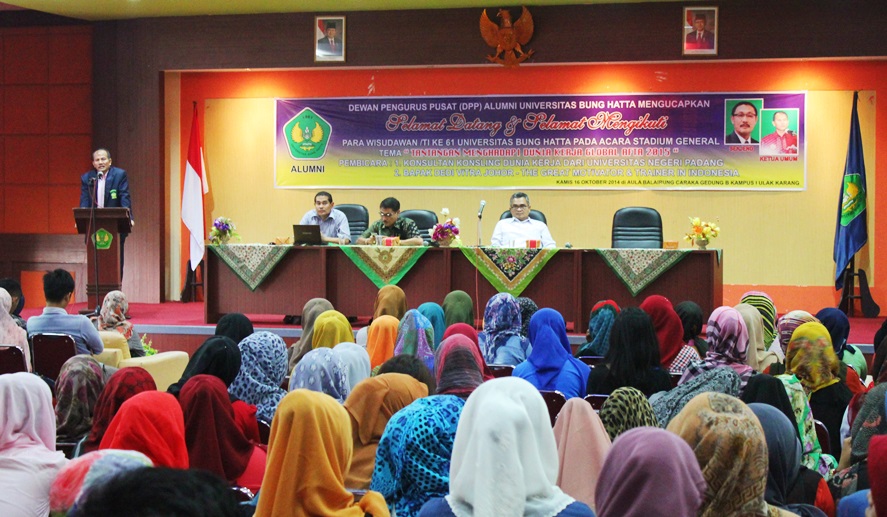 DPP Alumni UBH Berikan Pembekalan Calon Wisudawan ke-62