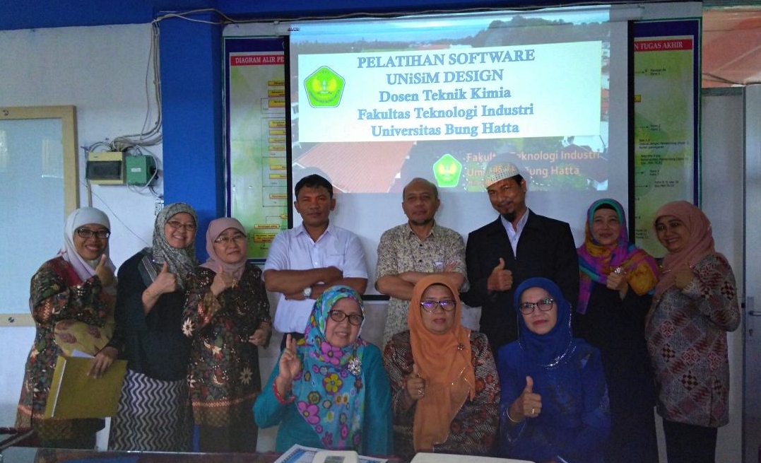 Peningkatan Kualitas Dosen, Jurusan Teknik Kimia Adakan Pelatihan Software UniSim