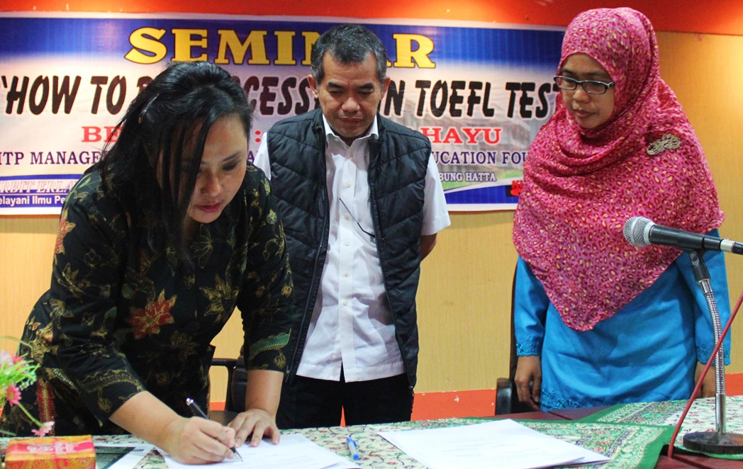 UPT PPBA UBH Menjadi Tempat Penyelenggara Tes TOEFEL ITP Resmi