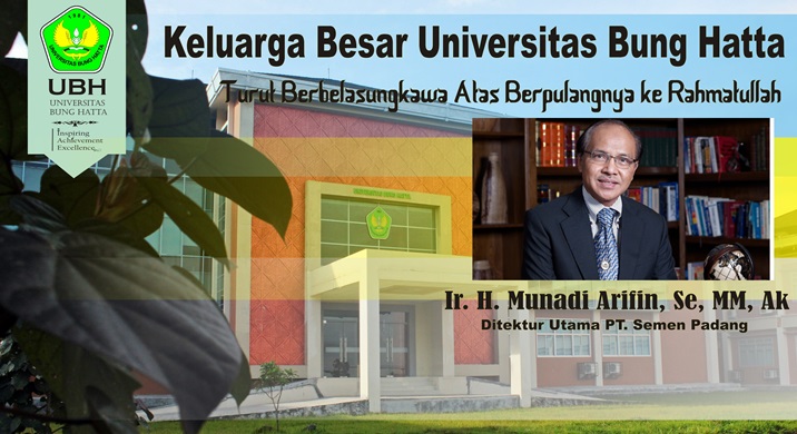 UBH Turut Berduka Atas Berpulangnya Dirut PT. Semen Padang