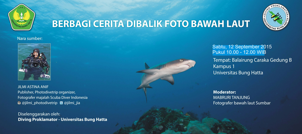 Diving Proklamator, Gelar Sarasehan Surga Bawah Laut Bersama Jilmi Astina Anif