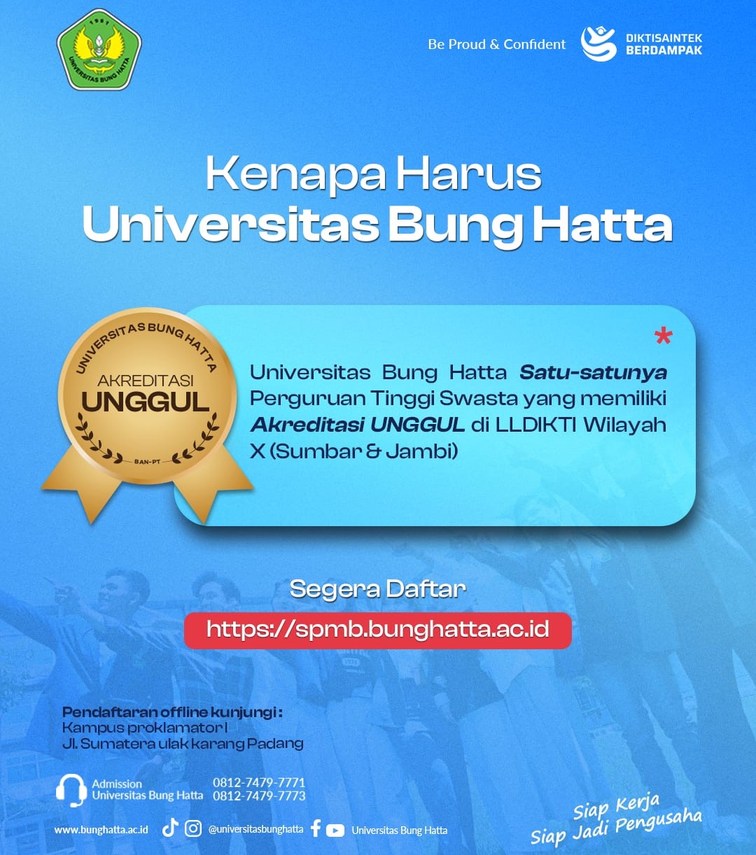 Universitas Bung Hatta Ada Di Deretan 190 PTN dan PTS  Akreditasi UNGGUL 2025 Dari 4002 Perguruan Tinggi Se-Indonesia
