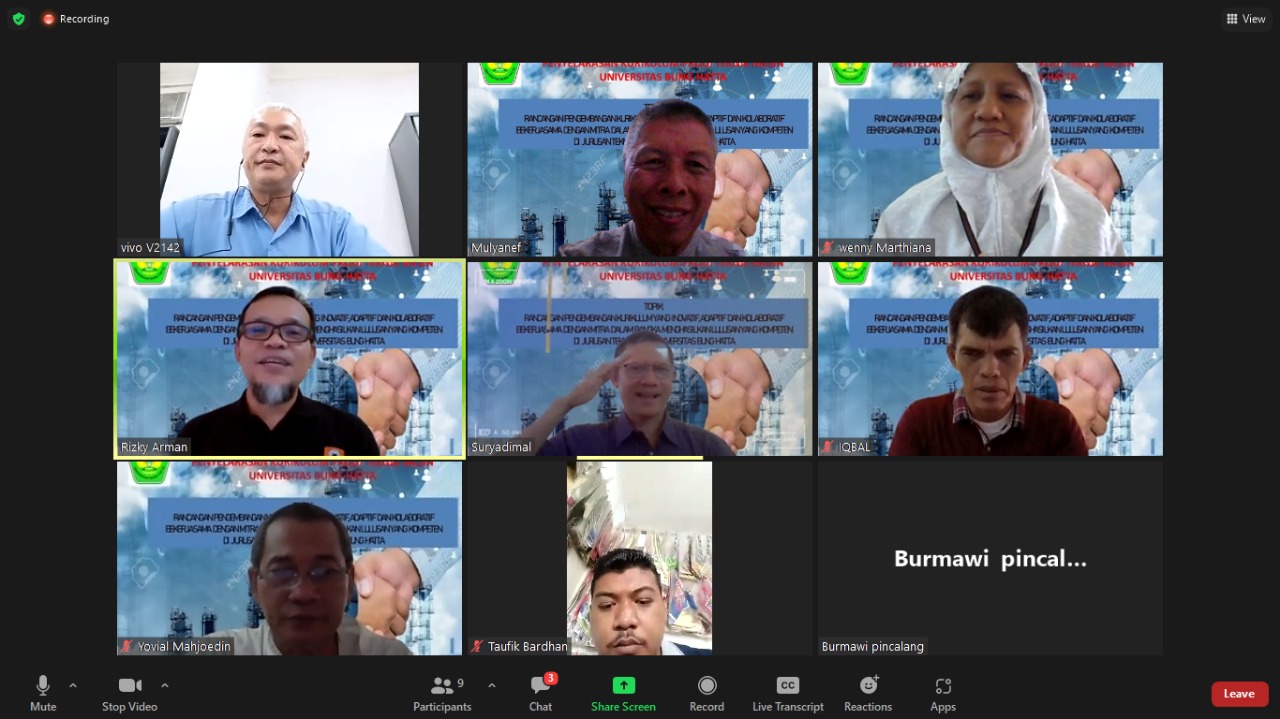 Libatkan PT Indah Kiat Pulp & Paper Riau, Prodi Teknik Mesin FTI Universitas Bung Hatta FGD Penyelarasan Kurikulum