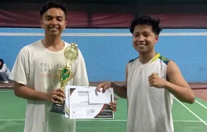 Tim Batminton FKIP Universitas Bung Hatta Juara I FST CUP antar Perguruan Tinggi di Kota Padang 2025