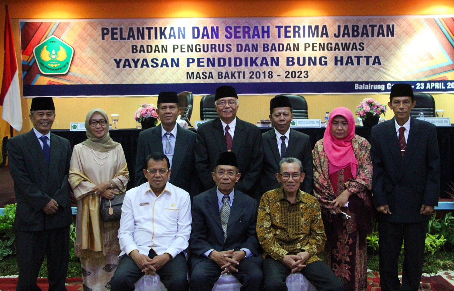 Inilah Badan Pengurus dan Pengawas Yayasan Pendidikan Bung Hatta Masa Bakti 2018-2023