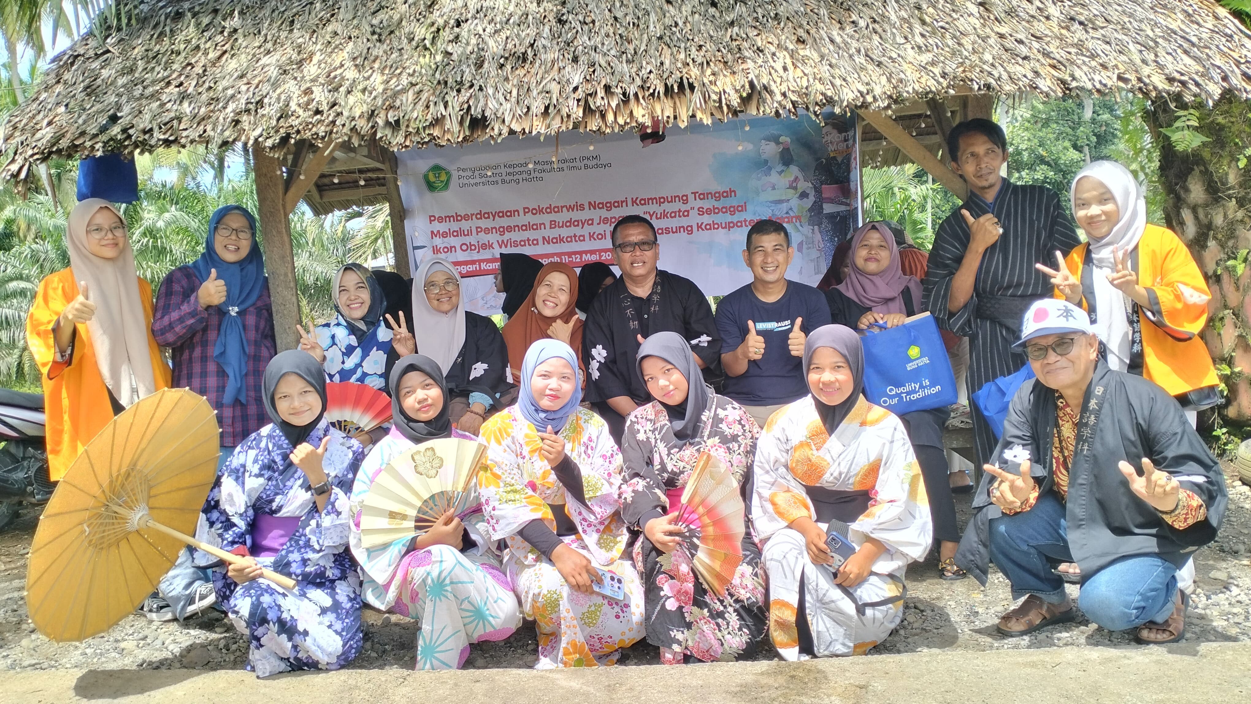 Program Studi Sastra Jepang Fakultas Ilmu Budaya Universitas Bung Hatta, Kenalkan Pemakaian Pakaian Yukata Jepang